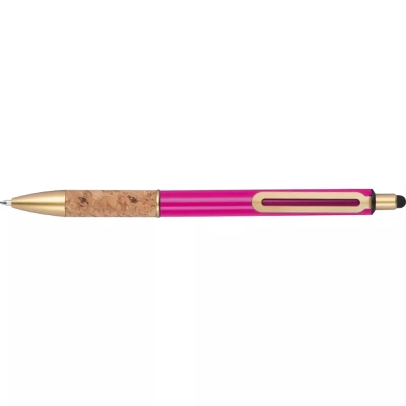 Długopis metalowy touch pen CAPRI - różowy (369011)