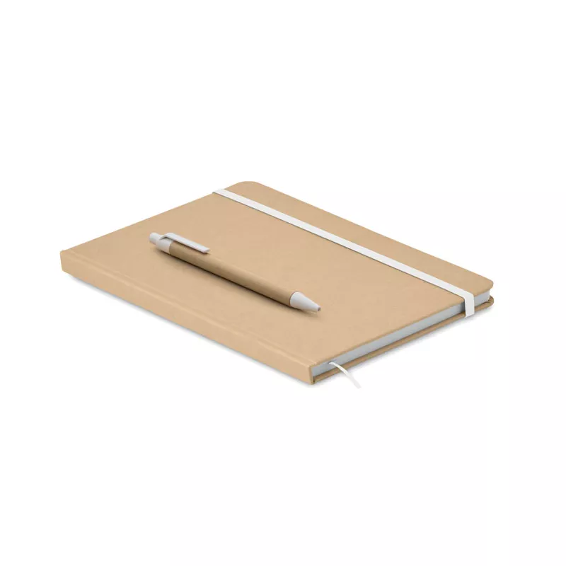 Notes A5 w okładce z kartonu 80 kartek w linię CARATIL - Bialy (MO2396-06)