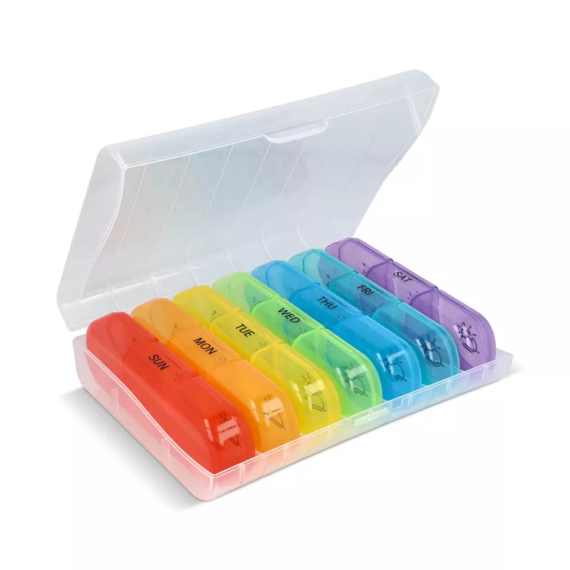 7-dniowy pojemnik na tabletki Joseph - Asortyment fluoru (LT92741-N0099)