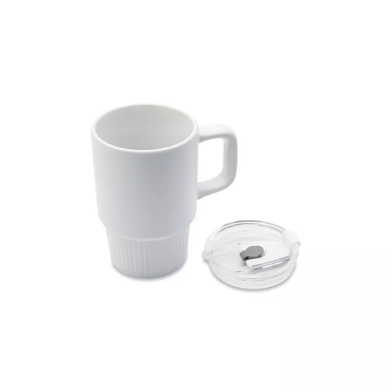 Kubek ceramiczny Azzurro 440 ml - biały (R85323.06)