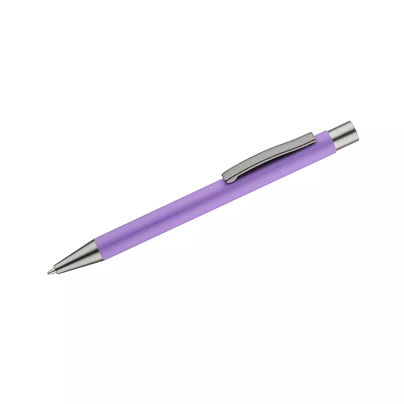 Długopis aluminiowy z gumowaną powierzchnią GOMA - fioletowy (19617-10)
