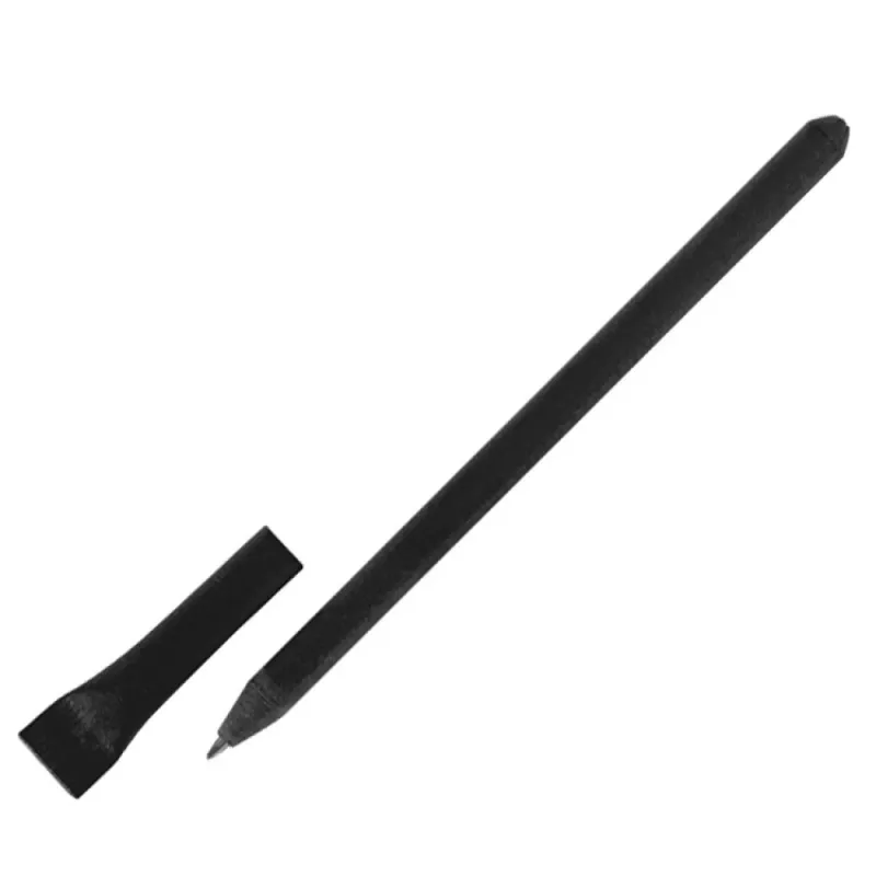 Długopis tekturowy, ekologiczny - czarny (1086603)