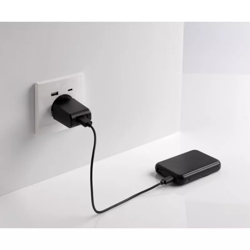 Magnetyczny bezprzewodowy power bank 5000 mAh, 5W Stellar - czarny (P322.5901)