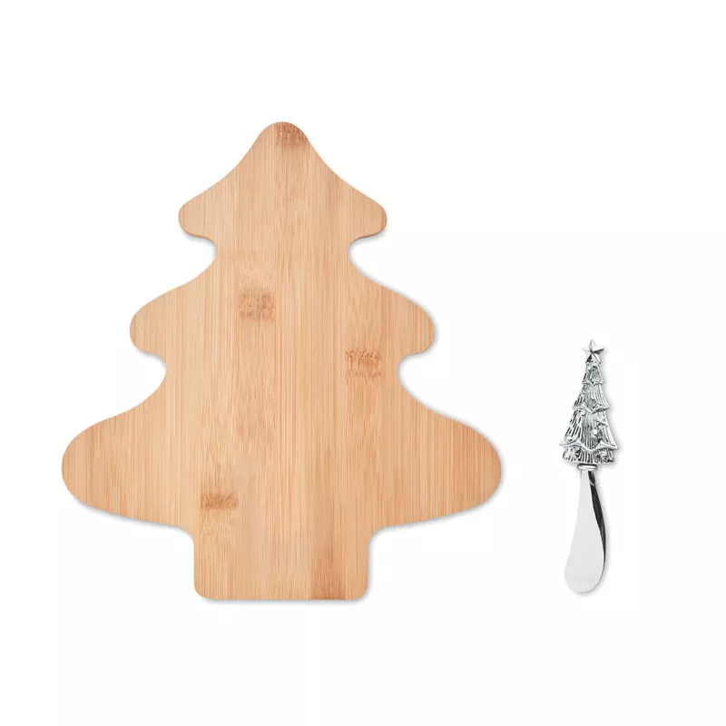 Deska do serów bambusowa z nożem TREECHEESE - Drewna (CX1477-40)