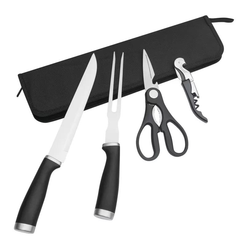 Zestaw do krojenia ze stali nierdzewnej - czarny (56-0301154)