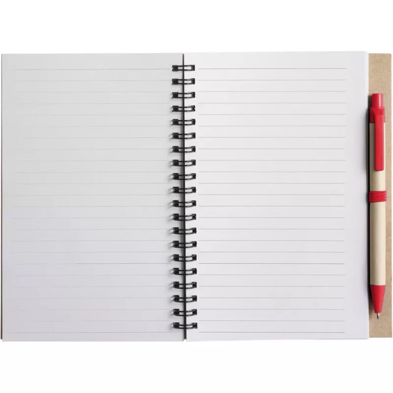 Notatnik ok. A5 z długopisem - czerwony (V2389/A-05)