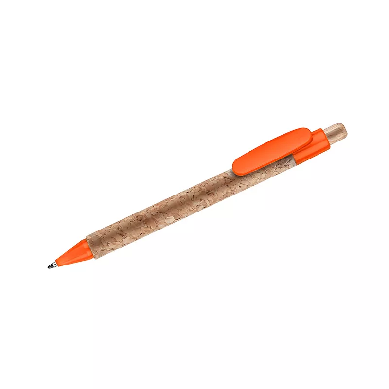 Długopis z naturalnego korka KORTE - pomarańczowy (19632-07)