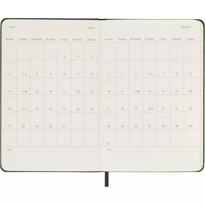 Kalendarz MOLESKINE - khaki (VM292-25/2027)