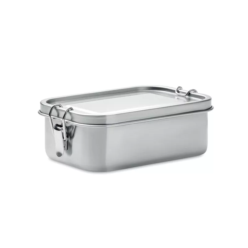 Lunchbox stalowy z klamrami 750 ml GOBUDDY - Srebrny Mat (MO2888-16)