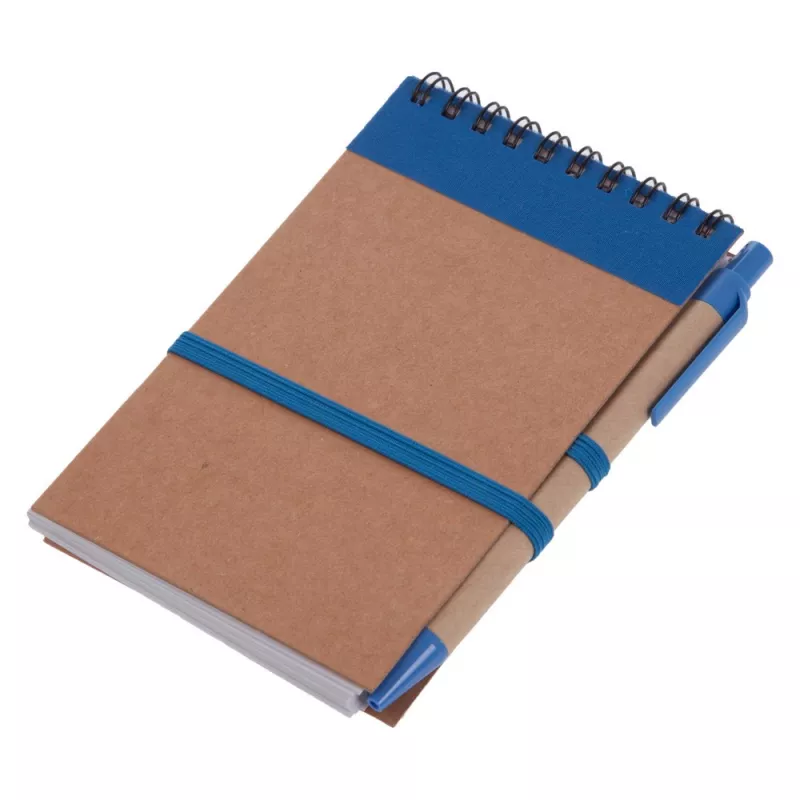 Notatnik ok. A6 z długopisem - niebieski (V2335/A-11)
