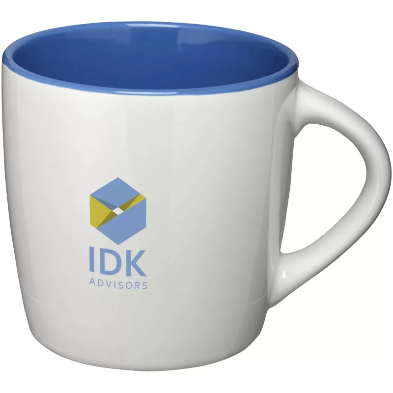 Kubek ceramiczny Aztec - Biały-Błękit królewski (10047701)