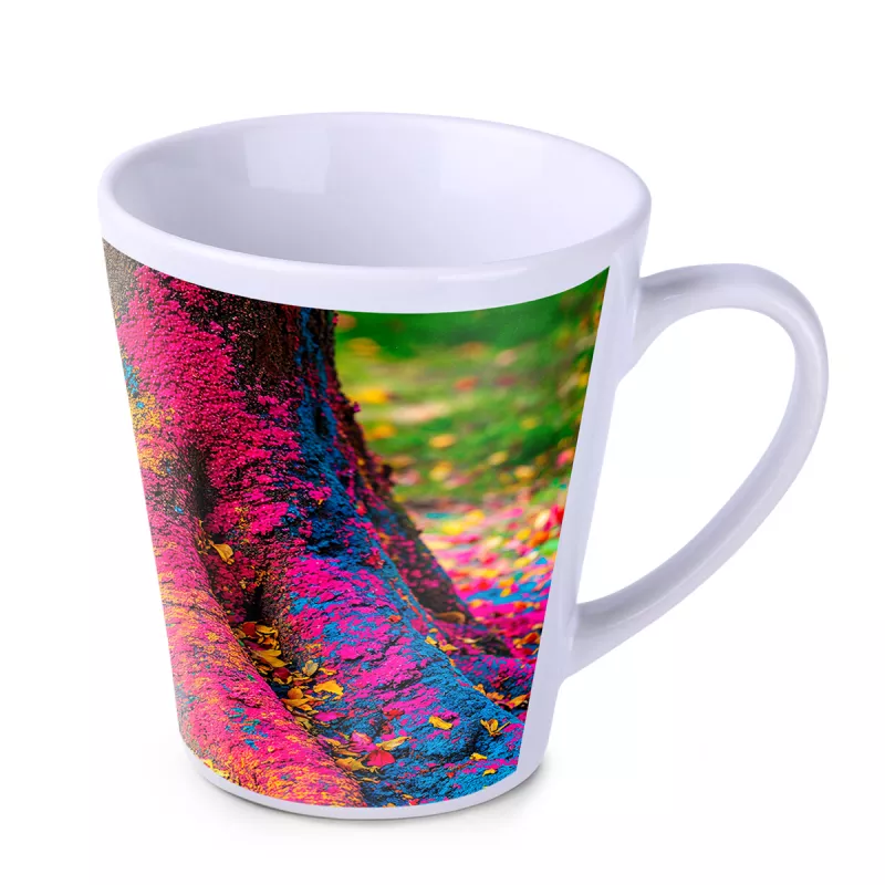 Kubek reklamowy Latte Art Solid (330 ml) - biały (M/570-BIAŁY)