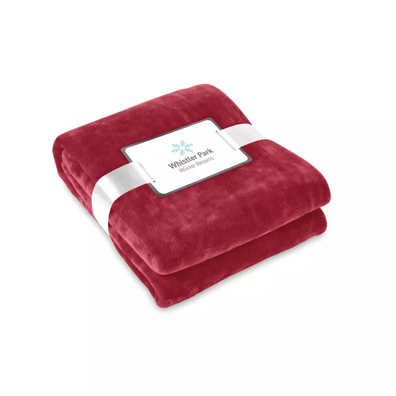 Koc polarowy 120x150 cm 280 g/m² DAVOS - Burgund (MO9088-02)