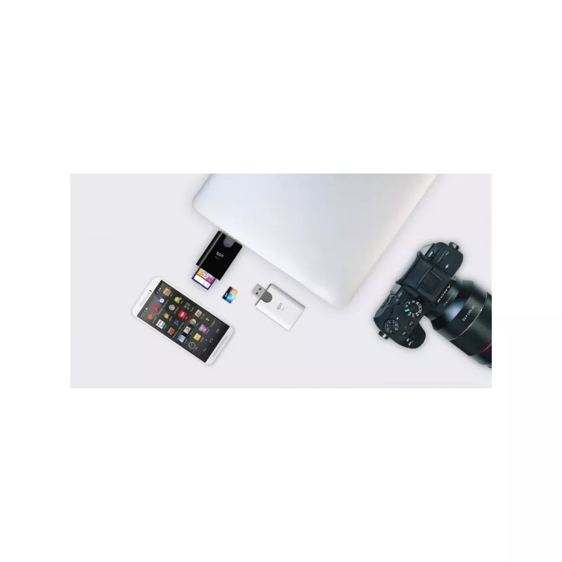 Czytnik kart microSD i SD Silicon Power Combo 3.1 - biały (EG 819806)