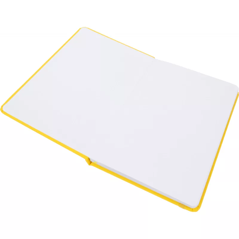 Notatnik A5 w linie z materiałów z recyklingu DOMINIK - żółty (2526108)