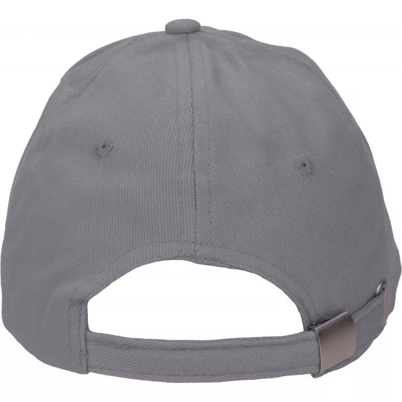 Czapka z daszkiem bawełniana 6 paneli, 260 g/m² CURTIS - szary (5046607)