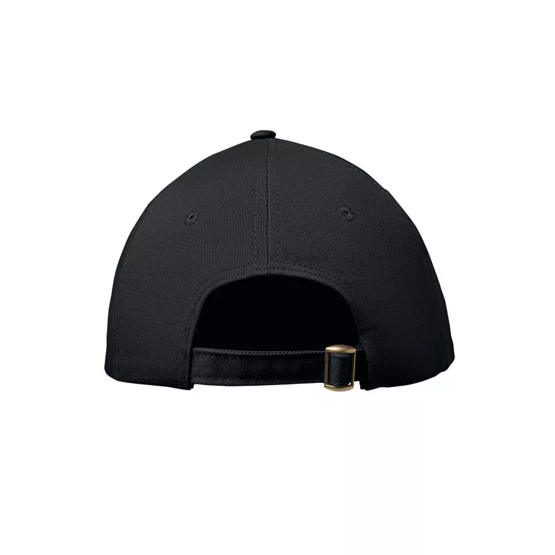 Czapka z daszkiem 6-panelowa 280 g/m² BAHAMAS - Czarny (MO2347-03)