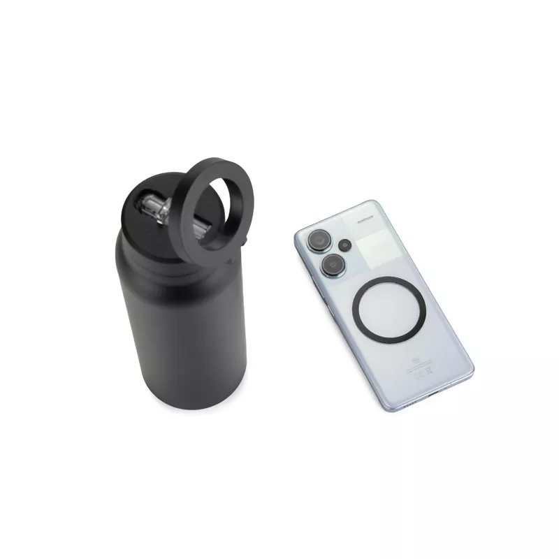 Butelka termiczna z uchwytem magnetycznym MAGHOLD 700 ml - czarny (16253-02)