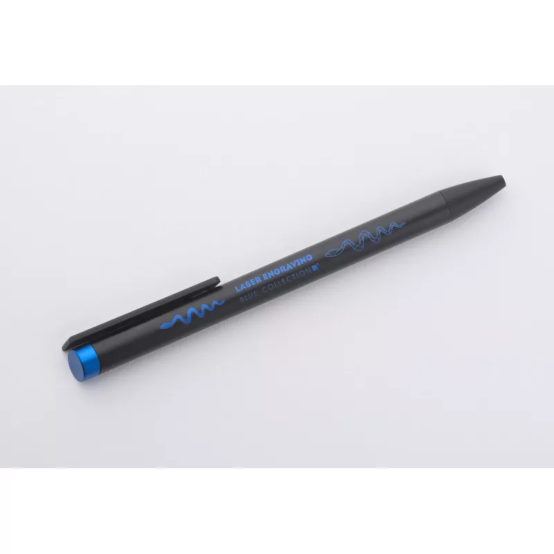 Długopis metalowy ALI z dwukolorowym grawerem - niebieski (19646-03)