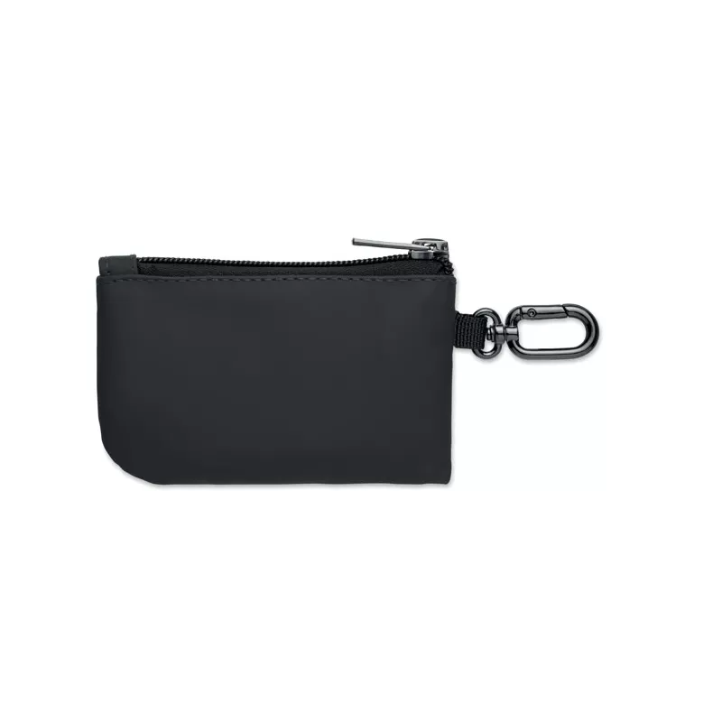 Etui na klucze z PU z karabińczykiem GUARDO - Czarny (MO3161-03)