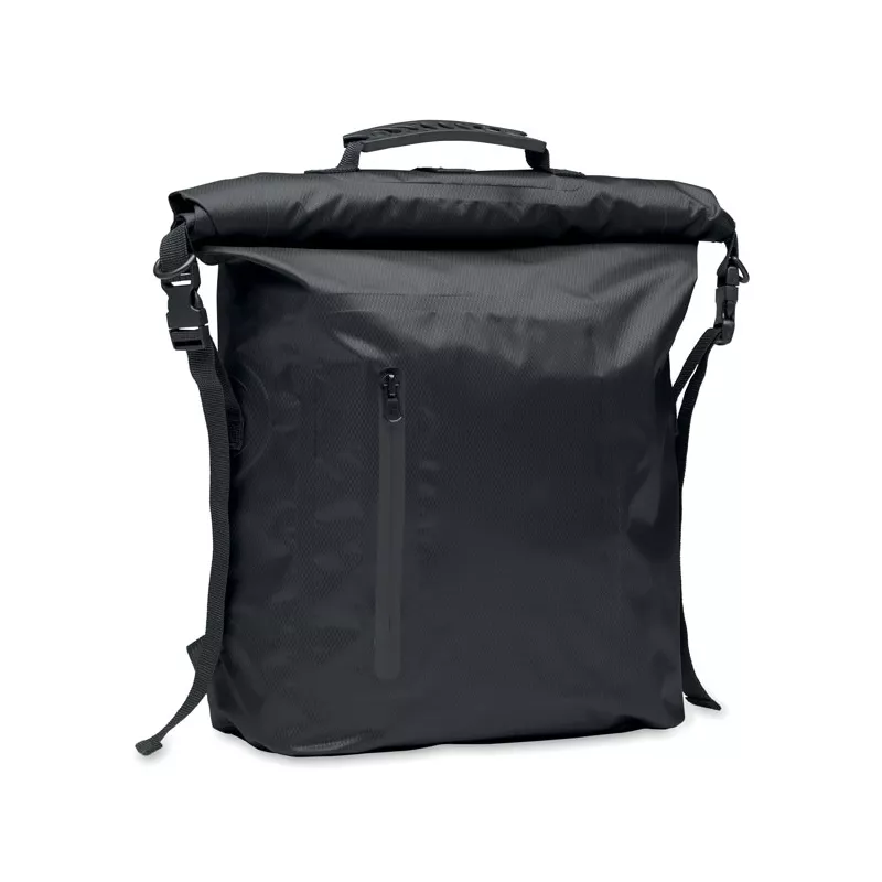 Plecak wodoodporny rolltop z RPET 25 l SCUBAROLL - Czarny (MO2181-03)