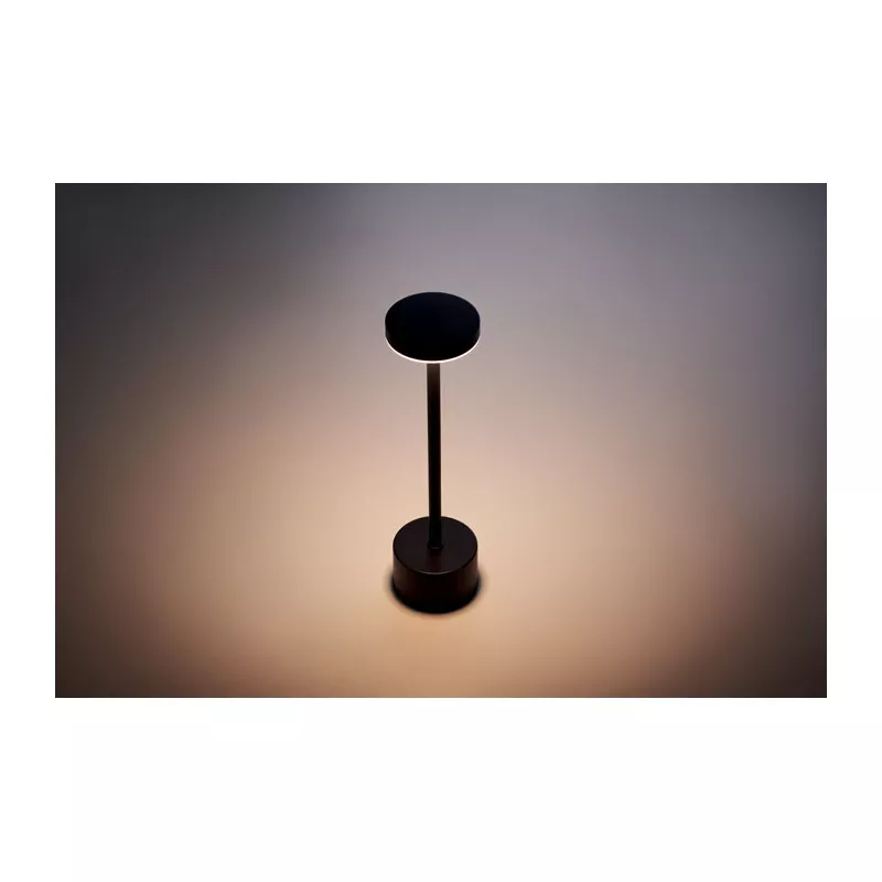 Lampka stołowa LED aluminiowa z akumulatorem BISTRO - Czarny (MO2928-03)