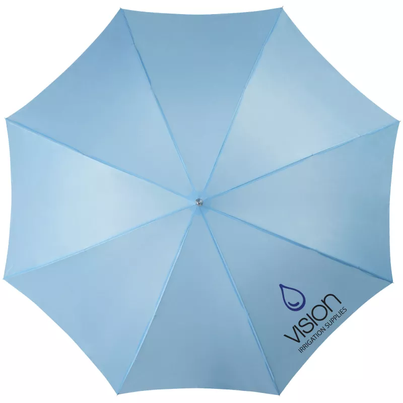 Parasol automatyczny Ø102 cm Lisa z drewnianą prostą rączką - Niebieski (10901702)