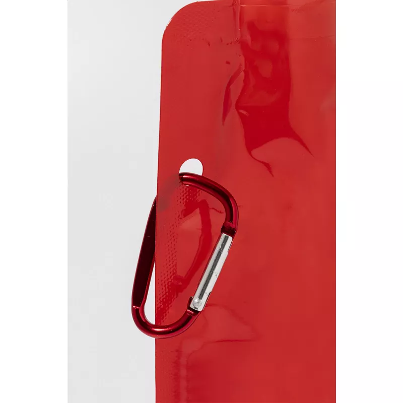 Carabol składana butelka RPET - czerwony (AP800231-05)