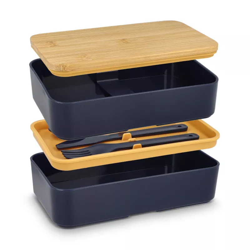 Lunchbox Bento R-PP &amp; Bamboo - ciemnoniebieski (LT90455-N0010)