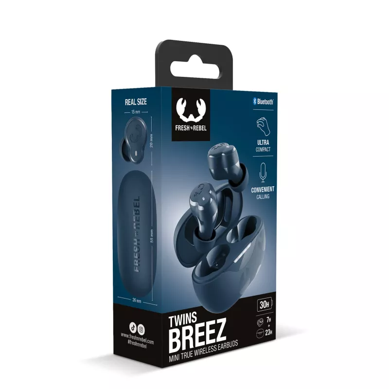 Słuchawki douszne Fresh 'n Rebel Twins Breez True Wireless - ciemnoniebieski (LT49738-N0010)