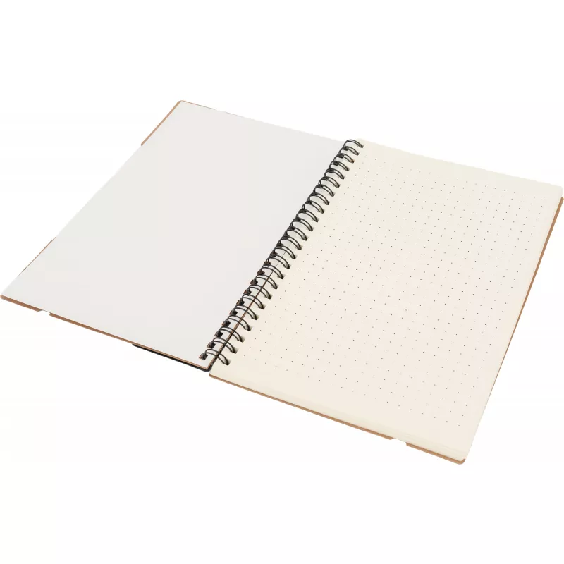 Notatnik A5 w kropki z karteczkami do markowania CATHARINA - brązowy (2238701)