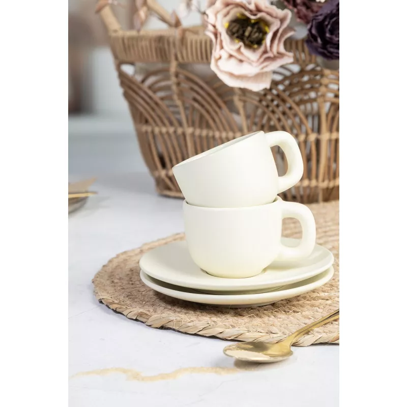 Caturra zestaw filiżanek do espresso - naturalny-a (AP800552-00)