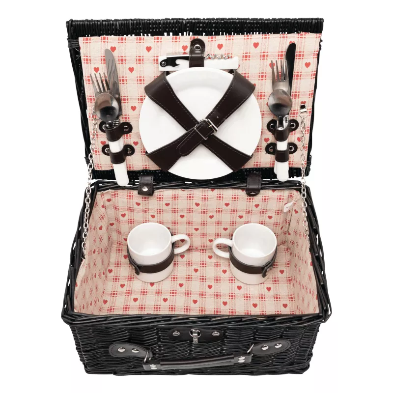 Wiklinowy kosz piknikowy - ciemnobrązowy (56-0604035)