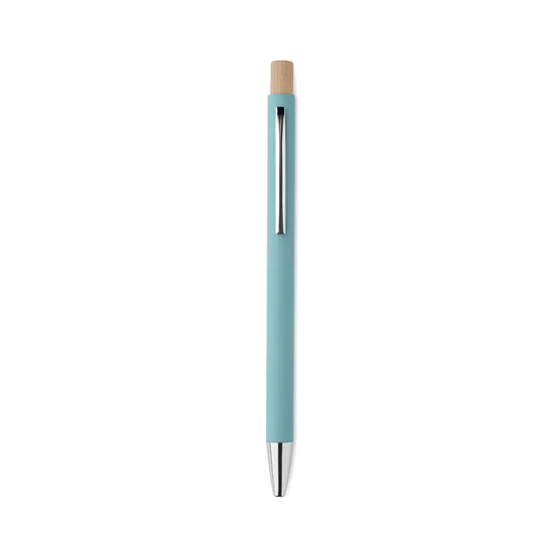 Długopis z aluminium z recyklingu BERGAMO - Baby Blue (MO2309-66)