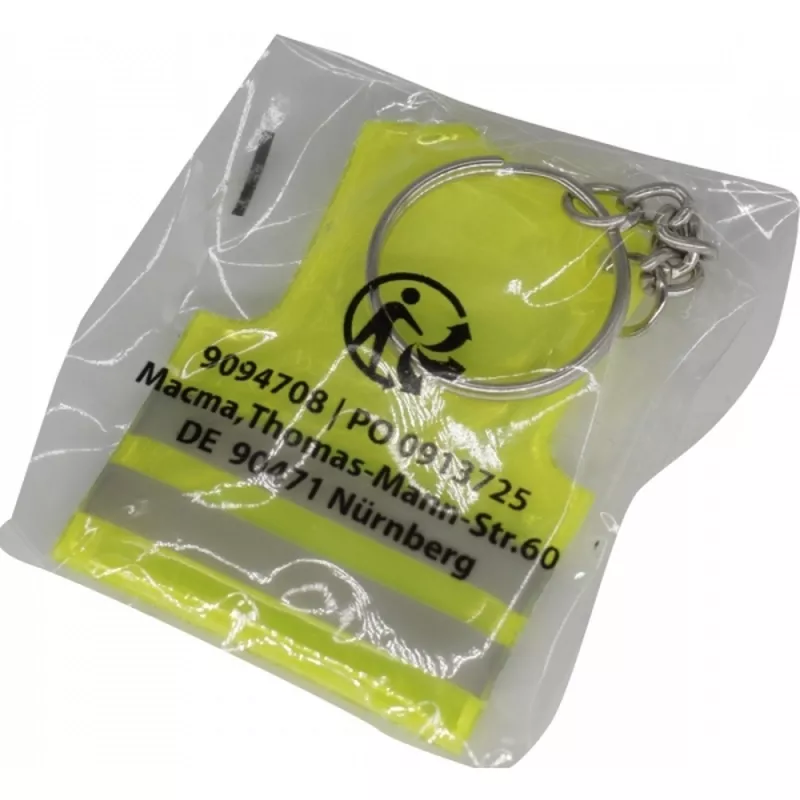 Brelok odblaskowy SPEEDY - żółty (094708)