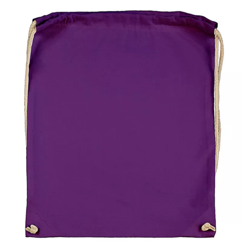 Plecak bawełniany na sznurkach Jassz 140 g/m², 38 x 42 cm - Lilac (602.57-LILAC)