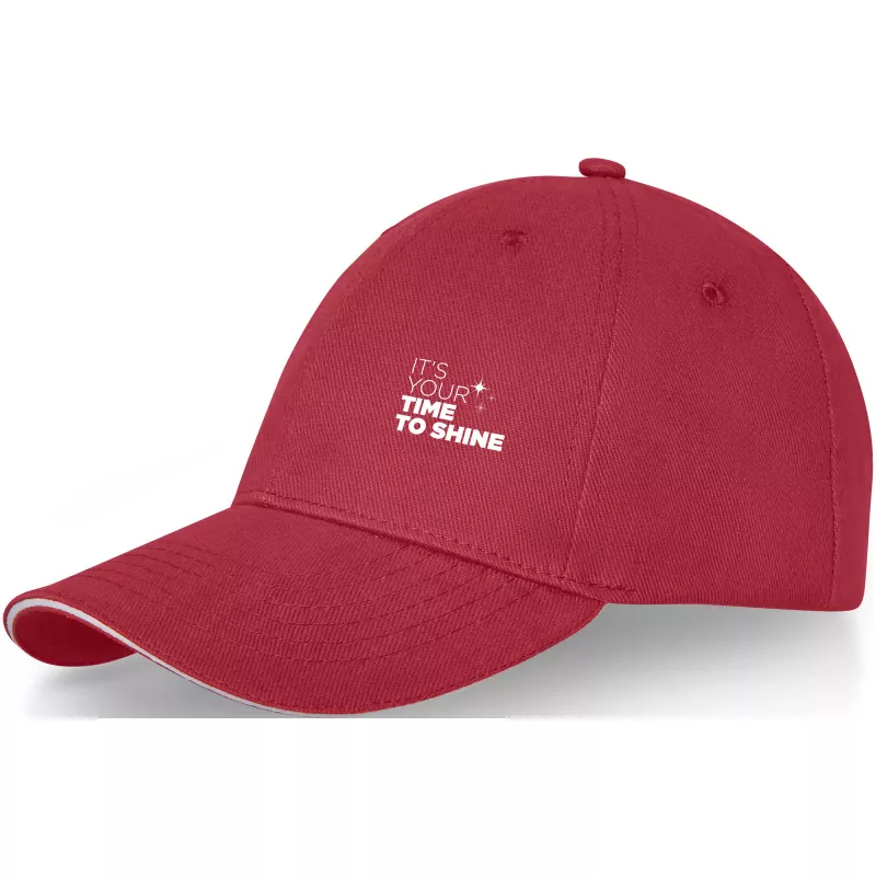 6-panelowa czapka baseballowa Darton - Czerwony (38679250)