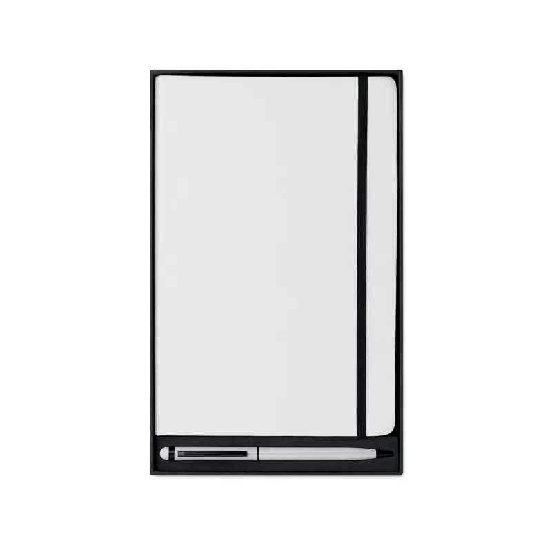 Notes A5 z długopisem 72 kartki w linię NEILO SET - Bialy (MO9348-06)