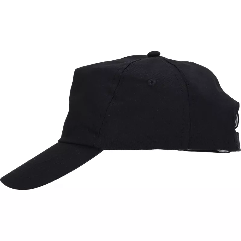 Czapka z daszkiem 5 paneli SANTA FE - czarny (246603)