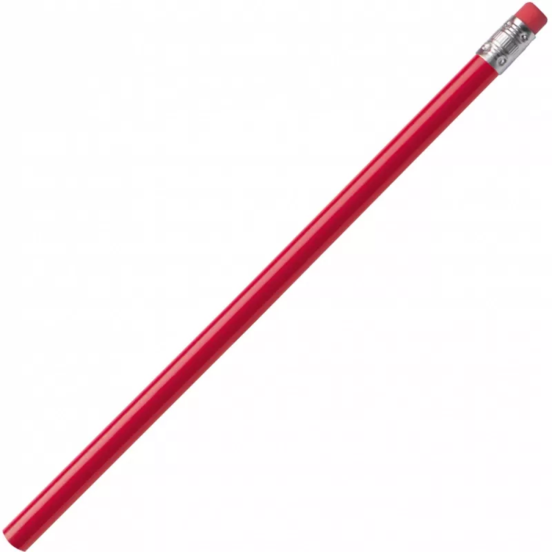 Ołówek z gumką niezatemperowany - czerwony (1039305)