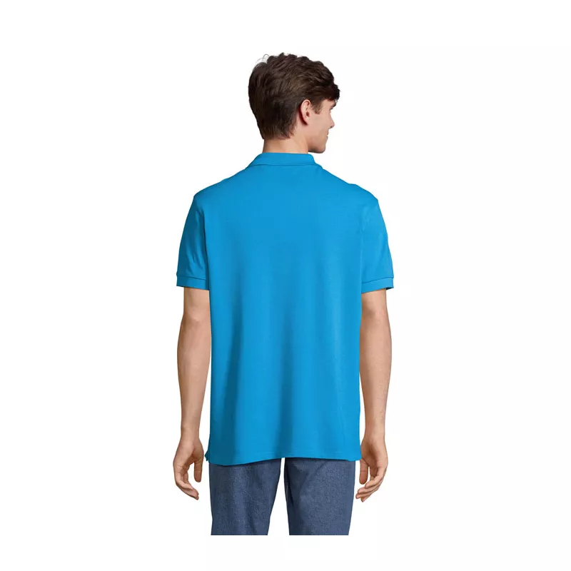Koszulka polo męska z czesanej bawełny Sol's PACIFIC - Aqua (S04439-AQ)