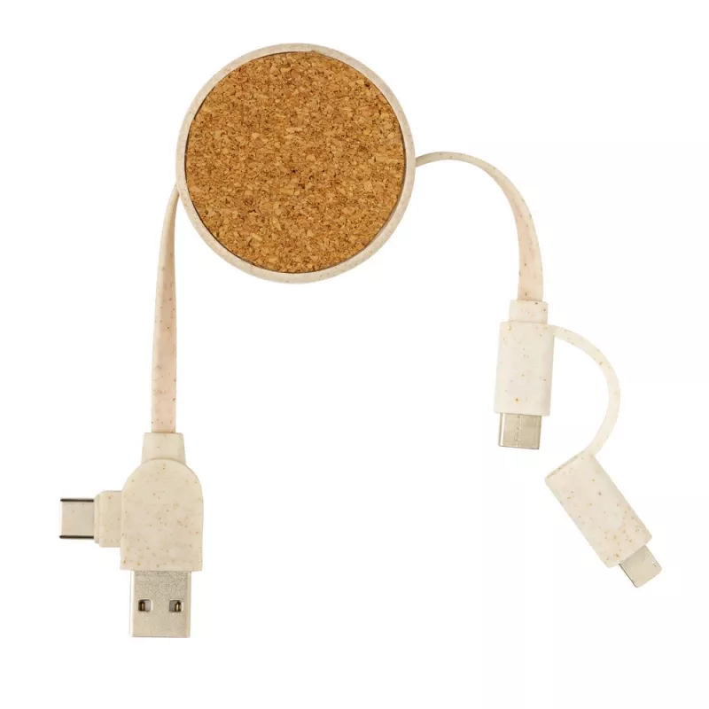 Zwijany kabel do ładowania - brązowy (P302.369)