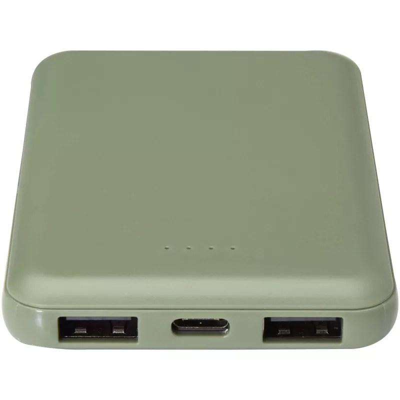 Asama powerbank o pojemności 5000 mAh Type-C z tworzyw sztucznych pochodzących z recyklingu - Zielony melanż (12438362)