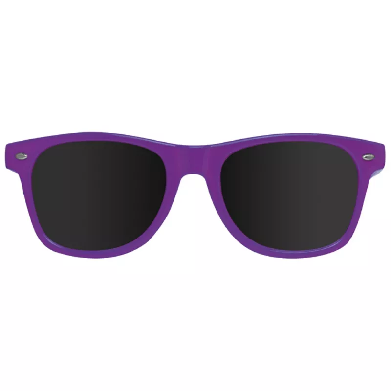 Fioletowe okulary przeciwsłoneczne reklamowe z nadrukiem