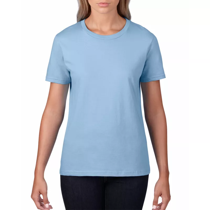 Koszulka bawełniana 185g/m² Gildan Premium Cotton® - DAMSKA - Light Blue (4100L-LIGHT BLUE)