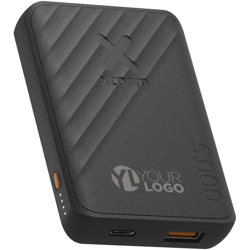 Xtorm Go2 powerbank 12 W 5000 mAh z szybkim ładowaniem  - Czarny (12440990)