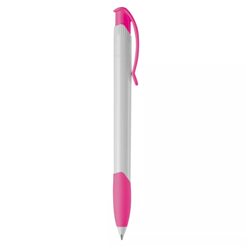 Długopis Apollo (kolor nietransparentny) - biało / różowy (LT87100-N0176)