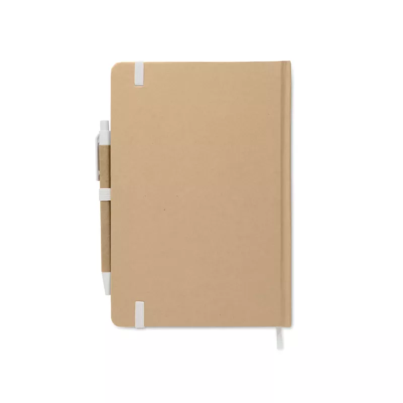 Notes A5 w okładce z kartonu 80 kartek w linię CARATIL - Bialy (MO2396-06)