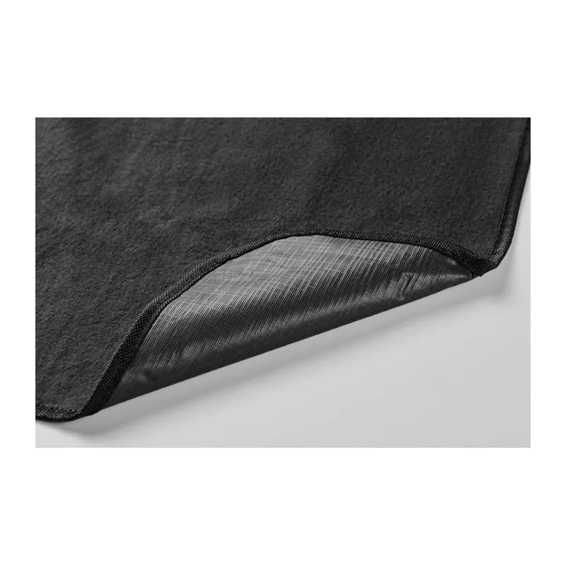 Koc piknikowy polarowy RPET 200x200 cm 150 g/m² COSTA - Czarny (MO2978-03)