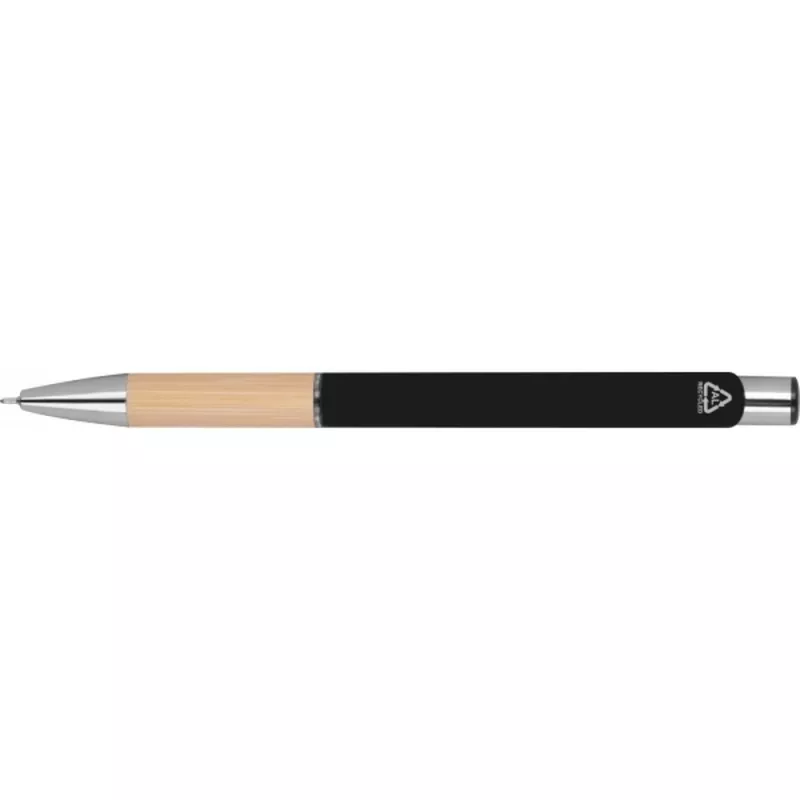 Długopis metalowy półżelowy NAPLES - czarny (433303)